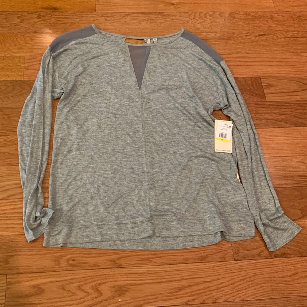 Calvin Klein Light Grey Long Sleeve Shirt